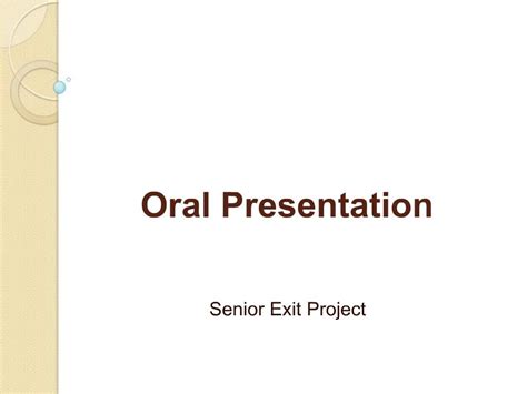 Ppt Oral Presentation Powerpoint Presentation Free Download Id314612