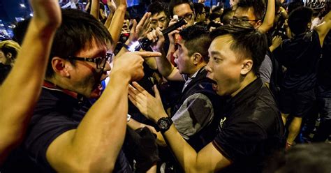 Hong Kong Protesters Attacked Violence Erupts