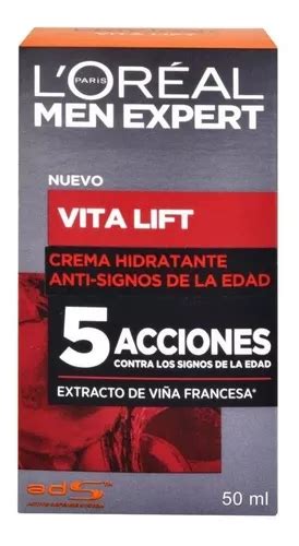 Loreal Men Expert Vita Lift Crema Hidratante Antiedad 50ml Envío Gratis