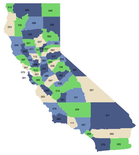 Extremely Detailed California Zip Codes Map X
