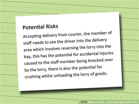 How To Write A Risk Management Policy 10 Steps With Pictures