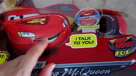 Disney Lightning Mcqueen Cars 2 Air Hogs Unboxing And Review Youtube