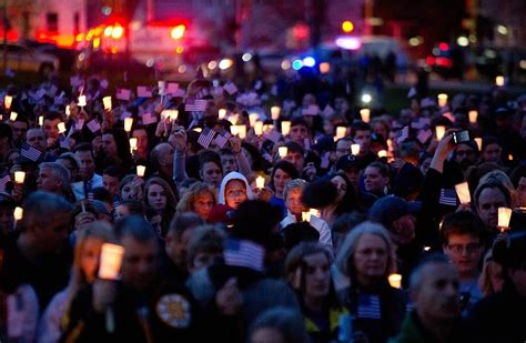 Emotional Scenes As Hundreds Gather For Candle Light Vigils Across