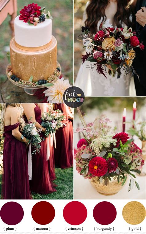 But imagine a gorgeous explosion of glitzy and glamorous rose gold! Maroon And Gold Wedding Decor Pictures | Division of ...