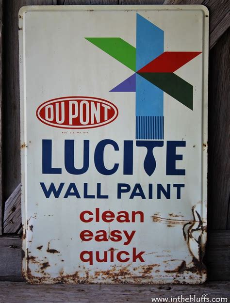 Dupont Lucite Wall Paint Metal Hardware Store Sign Colorful Etsy
