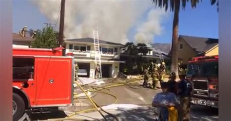 Burbank Firefighter Injured At House Fire Firefighter News Video