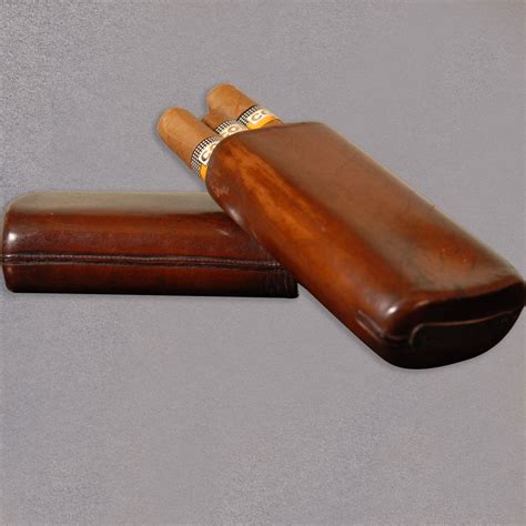 Antiques Atlas Antique Leather Cigar Case Sleeve Box Victorian