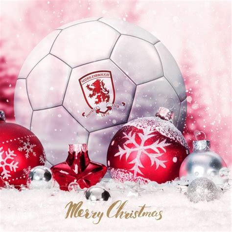 X39 Christmas Football And Baubles Middlesbrough Fc Online Shop
