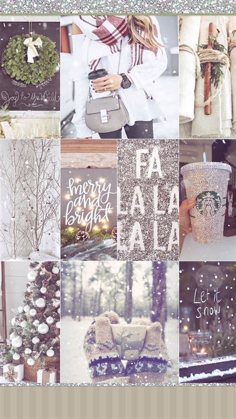 Winter Aesthetic Collage Wallpapers Wallpaper Cave
