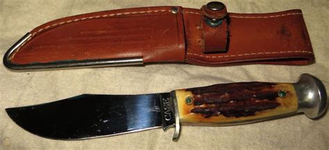 2 Vintage Case Xx Fixed Blade Hunting Knives With Sheaths Orig Owner