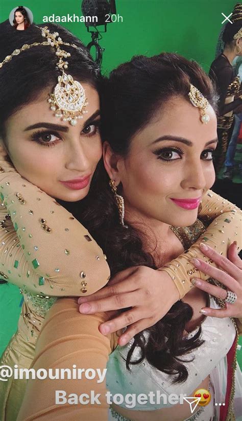 When Mouni Roy And Adaa Khan Got Together For Naagin 3 Promo See