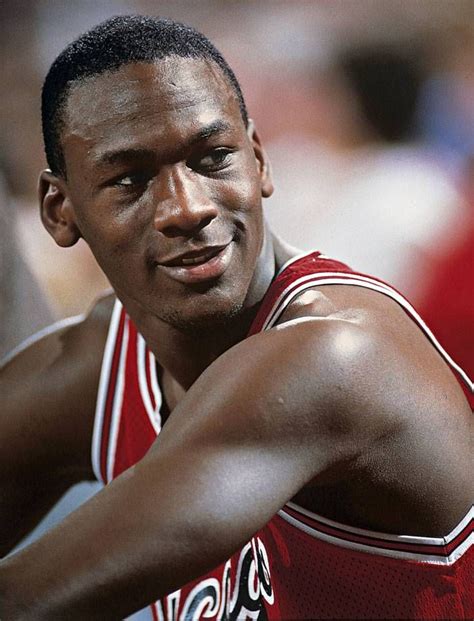 Rookie Sensation Michael Jordan Sits On The Bench During A Game Against