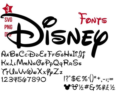 Disney Fonts 2 Disney Alphabet Svg Disney Letters Boxmediart Svg