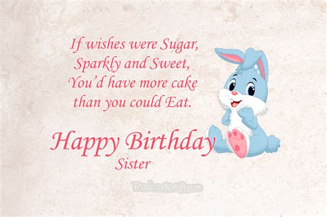The 45 Most Beautiful Birthday Wishes For Sister True Love Words