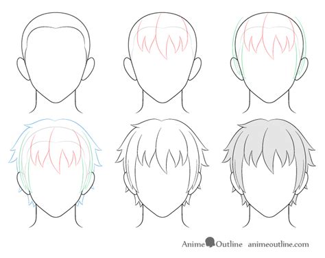 How To Draw Anime Male Hair Step By Step Artofit