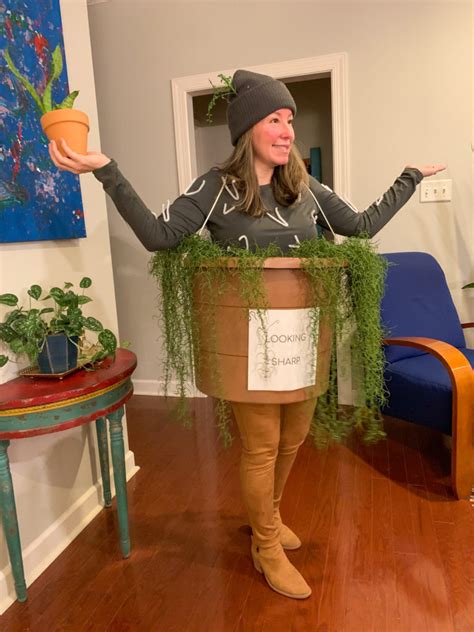 Look Sharp In This Potted Cactus Halloween Costume Diy