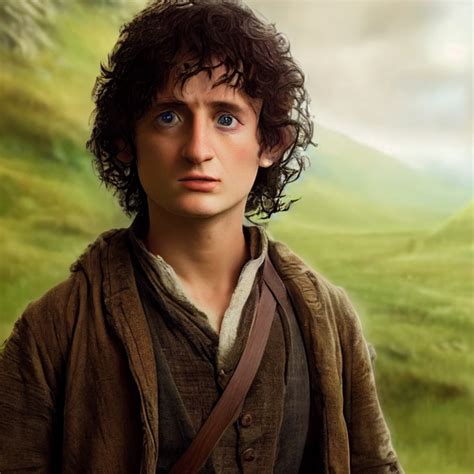 Frodo Baggins From The Lord Of The Rings Wide Lens Midjourney Openart