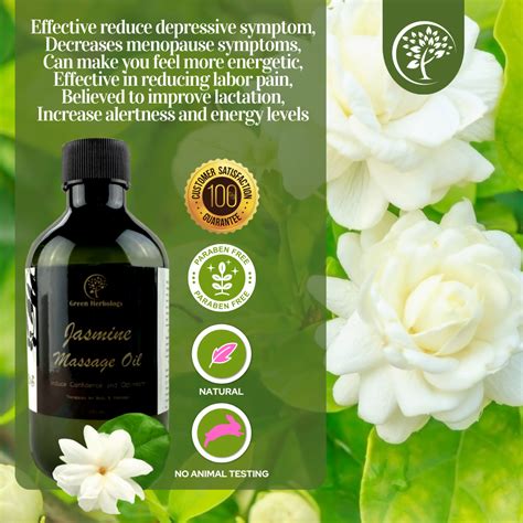 Jasmine Massage Oil Confidence Sleep Green Herbology