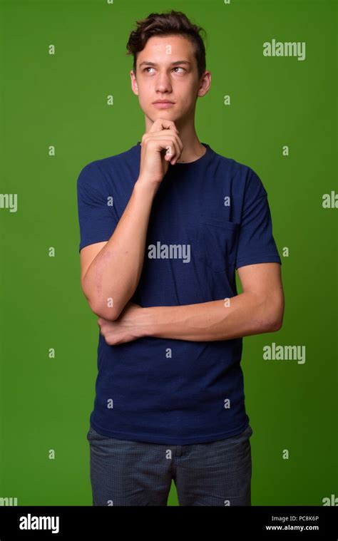 Young Handsome Teenage Boy Stock Photo Alamy