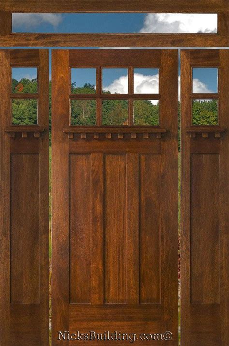 Welcome more light into your home with sidelights. Craftsman Style Doors Sidelights and Transoms | Craftsman ...
