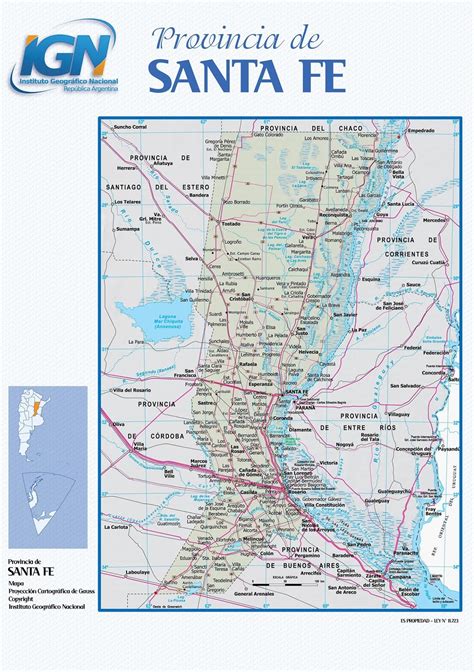 Mapa De Santa Fe Argentina