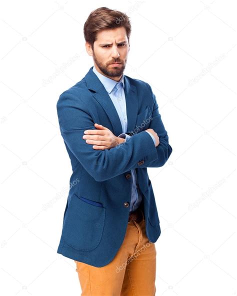 Angry Businessman Cross Arms Pose Stock Photo By ©kues 83302628