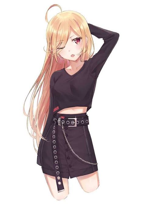 Anime Girl With Long Sleeves