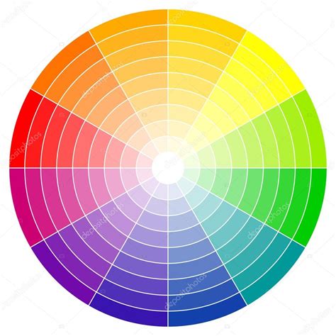 However, only a handful truly understand how this handy little tool can make painting with color so much easier. color wheel 12-colors — Stock Vector © opicobello #124650702
