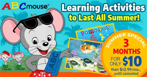 Age Of Learning New Offer 10 For Three Months For Abcmouse And