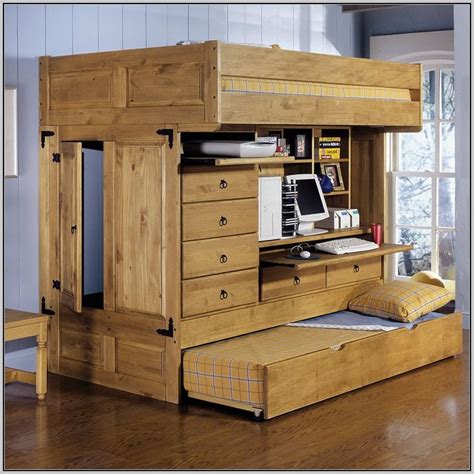 Loft beds with desk and storage. Full Loft Bed With Desk Wood Download Page - Home Design ...