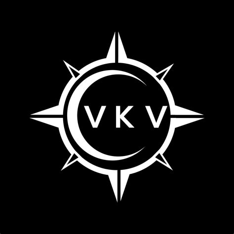 Vkv Abstract Technology Logo Design On Black Background Vkv Creative