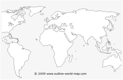 Blank World Map With No Borders