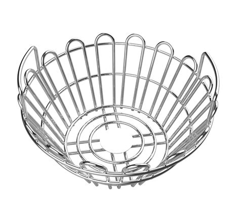 Charcoal Basket for Kamado Joe Classic Large BGE, Stainless Steel Kick