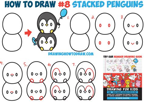 How To Draw A Baby Penguin Step By Step