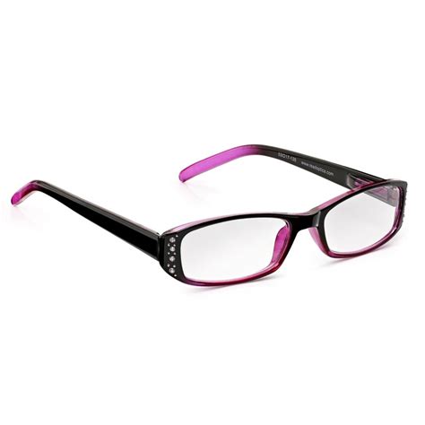 buy read optics womens blackberry and pink pretty chic full frame oval reading glass