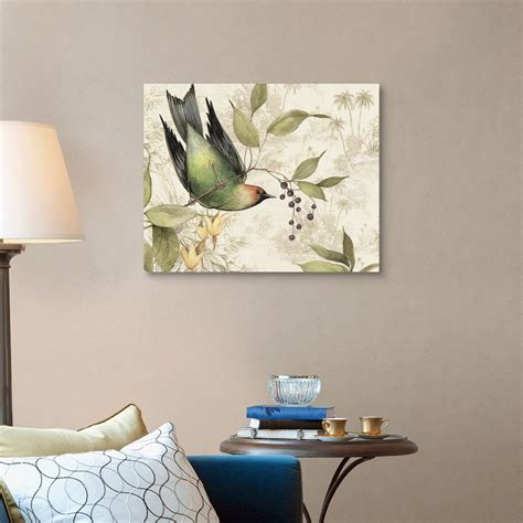 Tropical Birds Canvas Art Print Ebay