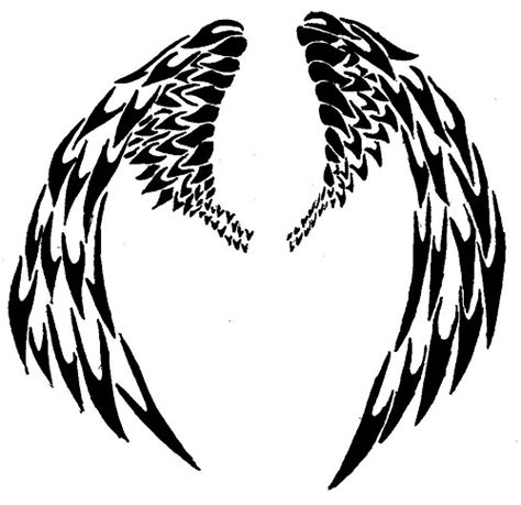 18 Beautiful Tribal Wings Tattoos
