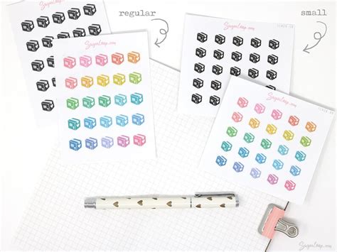 Parcel Package Planner Stickers Delivery Online Shopping Etsy