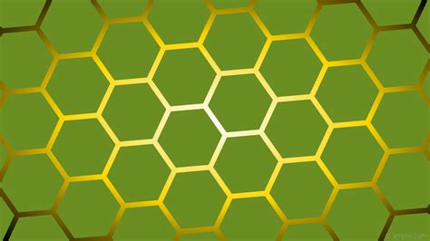 Wallpaper White Glow Green Black Yellow Gradient Hexagon
