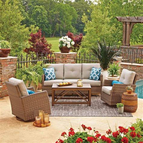 Who has the best prices on patio furniture? Member's Mark Agio Fremont 4-Piece Patio Deep Seating Set ...