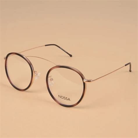 ultralight titanium eyeglasses frames women men personality round fashion optical glasses frame