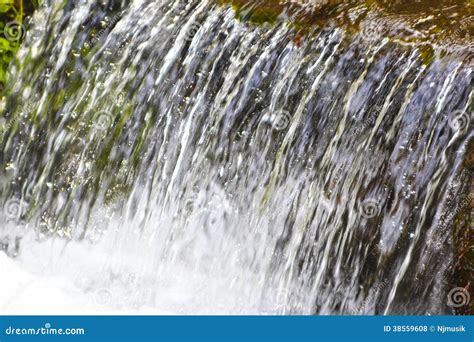 Little Waterfall Stock Photo Image Of Pond Rapid Background 38559608