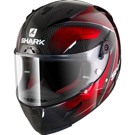 This carbon fiber motorcycle helmet has a lot to offer customers from all walks of life. Shark Race-R Pro Carbon Deager Motorcycle Helmet XS Carbon ...