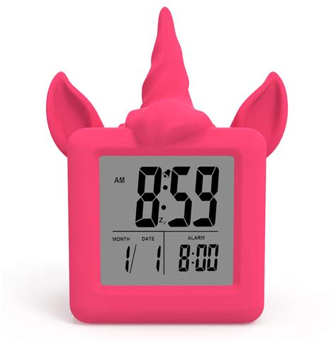 Buy Something Unicorn Unicorn Digital Alarm Clock With Snooze Button