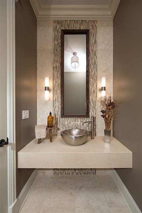 Chicago Powder Room Colors Contemporary With Accent Wall