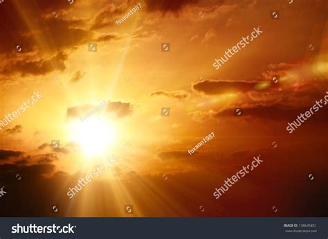 Sunset Sunrise Clouds Light Rays Other Stock Photo 138645851 Shutterstock