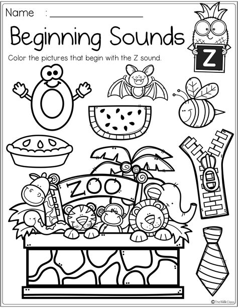 Alphabet Beginning Sounds Printables There are 26 printable pages of alphabet le… | Beginning 