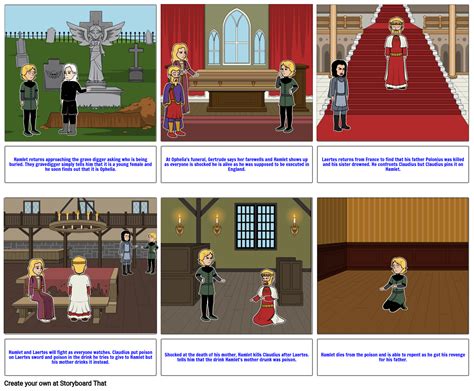 Hamlet Act V Storyboard By E E