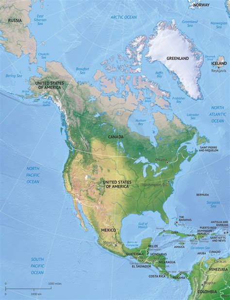 North America Map Vector At Collection Of North