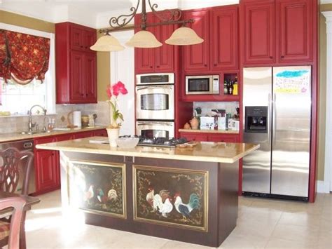 Country Red Kitchens Red Country Kitchen Home Decor And Organization